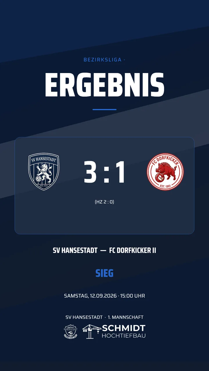 Ergebnis-Vorlage: der Endstand als Grafik – Beispiel 2 als Instagram-Story (9:16)